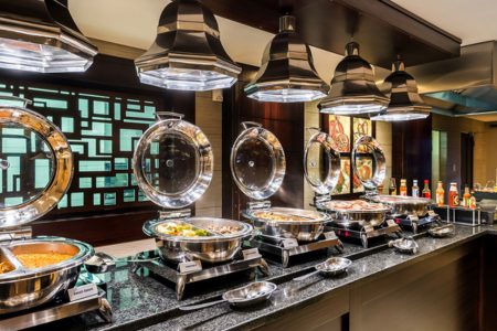 Hotel buffet table